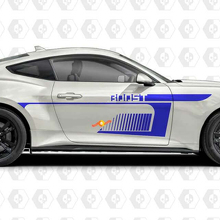 Boost Negatieve Ruimte Streep Zijdeur Vinyl Decal Sticker Grafieken voor Musclecar Musclecarmodel 2