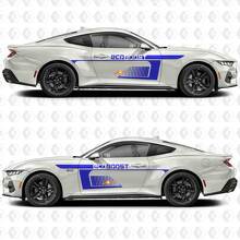 Negatieve Ruimte Streep EcoBoost Zijdeur Vinyl Stickers voor Ford Mustang 2
