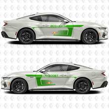 Negatieve Ruimte Streep EcoBoost Zijdeur Vinyl Stickers voor Ford Mustang 4