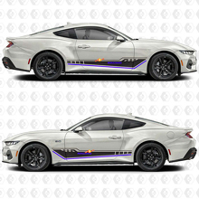 Triple Racing Stripes Zijdeurstickers Vinylstickers voor Musclecar Musclecarmodel 2