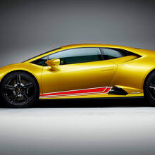 Lijnstrepen Zijdeur Sierlijsten Vinyl Decals Stickers voor Lamborghini Huracan Evo 2