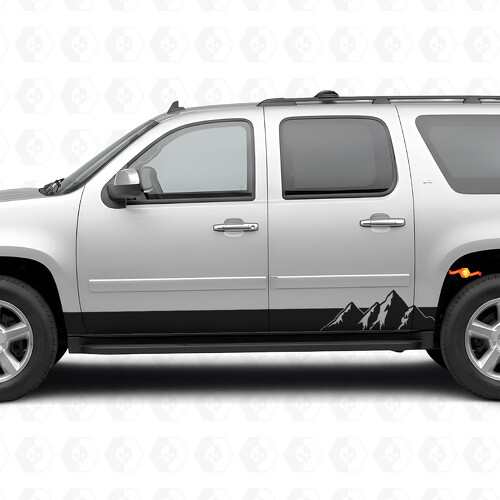 Alpine Ridge Deur- en Rocker Panel Vinyl Strepen voor Chevrolet Suburban GMT900 2007-2014