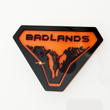 Mountains Badlands spatborden badges achterklep embleem 3D badge 4