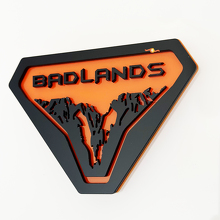 Mountains Badlands spatborden badges achterklep embleem 3D badge 6