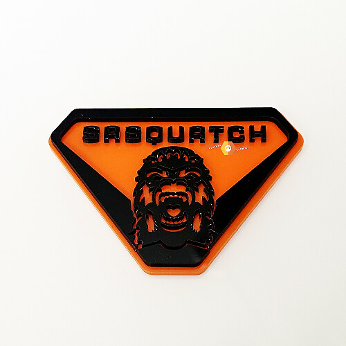 Sasquatch Yeti Spatbordbadges Achterklep Embleem 3D Badge 1