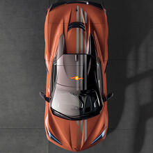 US-vlag bovenzijde strepen vinyl decal kit voor Chevrolet Corvette C8_2