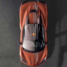 US-vlag bovenste strepen motorkap dak kofferbak vinyl decal sticker voor Chevrolet Corvette C8 2020-heden_2