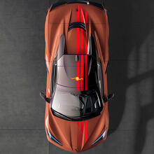 US-vlag bovenzijde strepen vinyl decal kit voor Chevrolet Corvette C8_3