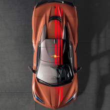 US-vlag bovenste strepen motorkap dak kofferbak vinyl decal sticker voor Chevrolet Corvette C8 2020-heden_3