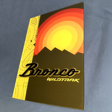 Bronco Wildtrak Heritage Glanzend Acryl Garage Wanddecoratie Paneel 3