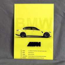 BMW M3 G80 Glanzend Acryl Garage Wandpaneel 3