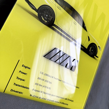 BMW M3 G80 Glanzend Acryl Garage Wandpaneel 4