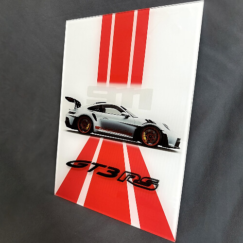 GT3 RS GT3RS Glanzend Acryl Garage Muurkunst Paneel