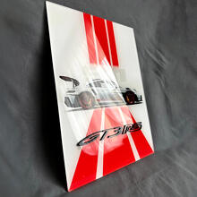 GT3 RS Geïnspireerd Glanzend Acryl Garage Muurpaneel_2