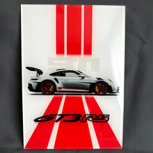 GT3 RS Geïnspireerd Glanzend Acryl Garage Muurpaneel_3