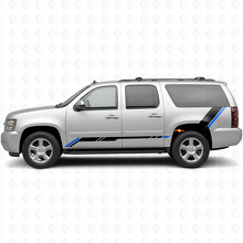 Stijgende Accent Deur- & Achterkwart Vinyl Strepen voor Chevrolet Suburban GMT900 2007-2014_3