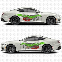 Abstract Speed Art Zijdeur Vinyl Decal Sticker Graphics voor Musclecar Musclecarmodel 2