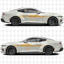 Performance Pack Industrial Line Design Zijkant Deur Vinyl Decals Stickers voor Ford Mustang 2