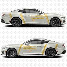 GT Premium Industrial Line Zijdeur Vinyl Decals Stickers voor Ford Mustang 2