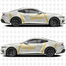 Industriële lijn zijdeur vinyl decal sticker graphics voor musclecar musclecarmodel GT 2