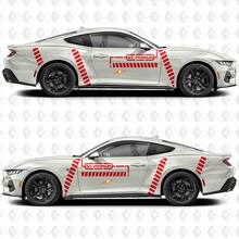 GT Premium Industrial Line Zijdeur Vinyl Decals Stickers voor Ford Mustang 3