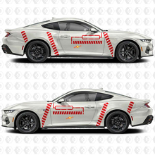 Industriële lijn zijdeur vinyl decal sticker graphics voor musclecar musclecarmodel GT 3