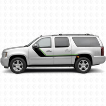Stromende Bovenste Accent Deur- en Achterkwart Vinyl Strepen voor Chevrolet Suburban GMT900 2007-2014_4