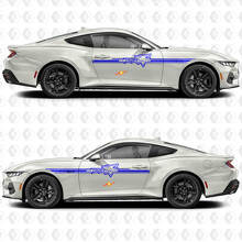 Coyote Outline Accent Stripe Zijdeur Vinyl Decals Stickers voor Ford Mustang 2