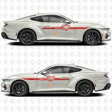 Coyote Outline Accent Stripe Zijdeur Vinyl Decals Stickers voor Ford Mustang 3