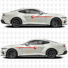 Dark Horse Shadow Stripe Effect Zijdeur Vinyl Decals Stickers voor Ford Mustang 3