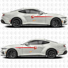 Horse Shadow Side Stripes Vinyl Decal Set voor Musclecar Musclecarmodel_3