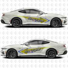 Street Fighter Look Zijdeur Vinyl Decals Stickers voor Ford Mustang 3