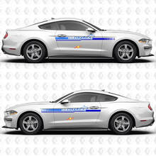 5.0 V8 Coyote TwoTone Streep Zijdeur Vinyl Decal Sticker Graphics voor Ford Mustang 2