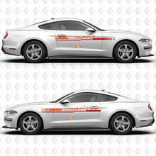 5.0 V8 Coyote TwoTone Streep Zijdeur Vinyl Decal Sticker Graphics voor Ford Mustang 3