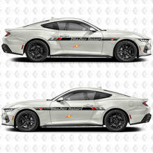 Nite Pony Pakket Zonsondergang Retro Verloop Stijl Streep Zijdeur Vinyl Decal Sticker Grafieken voor Ford Mustang 3