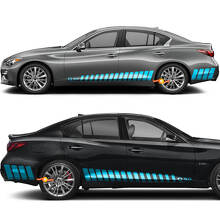 Strobe Racing Strepen Rocker Panel Vinyl Decal Kit voor Infiniti Q50 Q60_3
