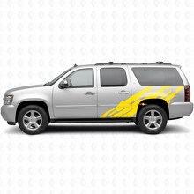 Gegolfde Deur- en Achterkwart Vinyl Strepen voor Chevrolet Suburban GMT900 2007-2014_3