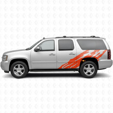 Gegolfde Deur- en Achterkwart Vinyl Strepen voor Chevrolet Suburban GMT900 2007-2014_4