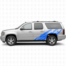 Gegolfde Deur- en Achterkwart Vinyl Strepen voor Chevrolet Suburban GMT900 2007-2014_5