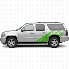 Gegolfde Deur- en Achterkwart Vinyl Strepen voor Chevrolet Suburban GMT900 2007-2014_6