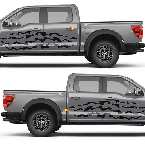 Triple Claw Slash Side Doors Vinyl Decal Sticker for Ford F-150 1