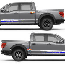 US-vlag Dunne Blauwe Lijn Zijdeuren Vinyl Decal Sticker voor Ford F-150 3