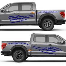 Predator kraslijnen zijdeuren achterspatbord vinyl decal sticker voor Ford F-150 2