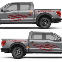 Predator kraslijnen zijdeuren achterspatbord vinyl decal sticker voor Ford F-150 3