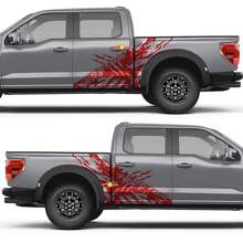 Claw Tekst Combo Zijdeuren Rocker Panel Vinyl Decal Sticker voor Ford F-150 3
