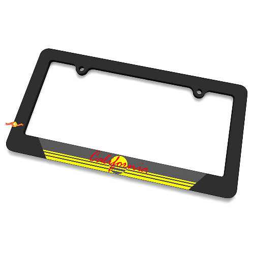 California State Black Grey Acrylic License Plate Frame