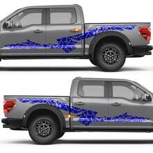 Geometric Sharp Line Side Door Rear Fender Vinyl Decal Sticker for Ford F-150 2