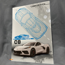 Custom C8 Glanzend Acryl Garage Muurpaneel voor Chevy Corvette fans 2