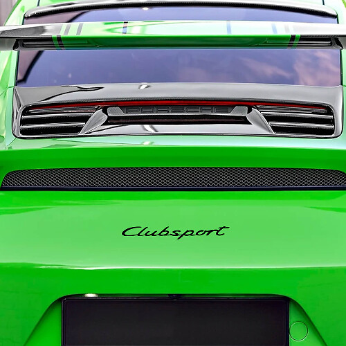 Clubsport Achter Vinyl Decal Sticker voor Porsche 911