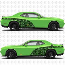 Graffity-stijl boogramen achterspatborden vinylstickers voor Dodge Challenger 2